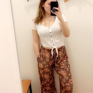 Button Down AE Pointelle Blouse